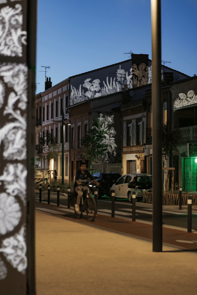 quartiers-lumieres-GRSM Grande Rue Saint-Michel de nuit, nouvel éclairage et ambiance urbaine